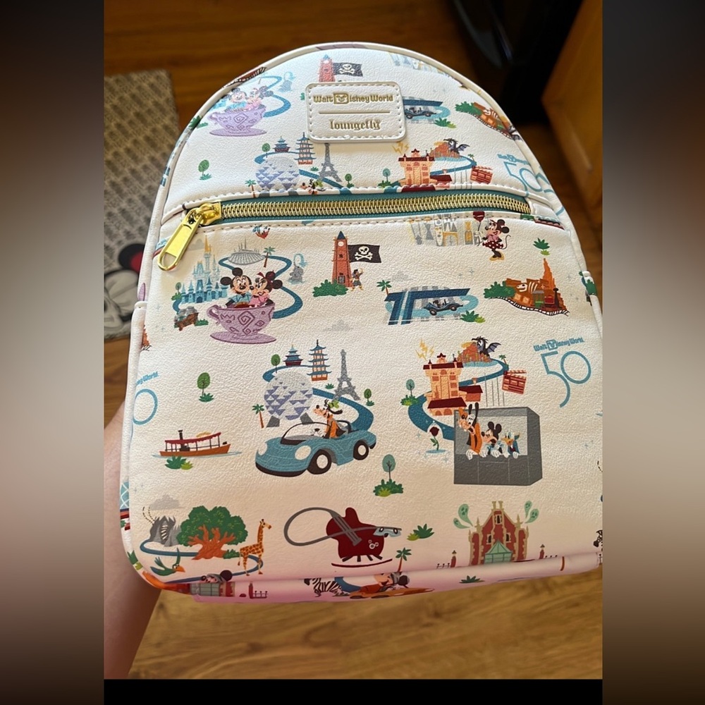Walt disney world loungefly 50th anniversary backpack